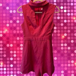 Finders Keepers Keyhole Hot Pink Romper